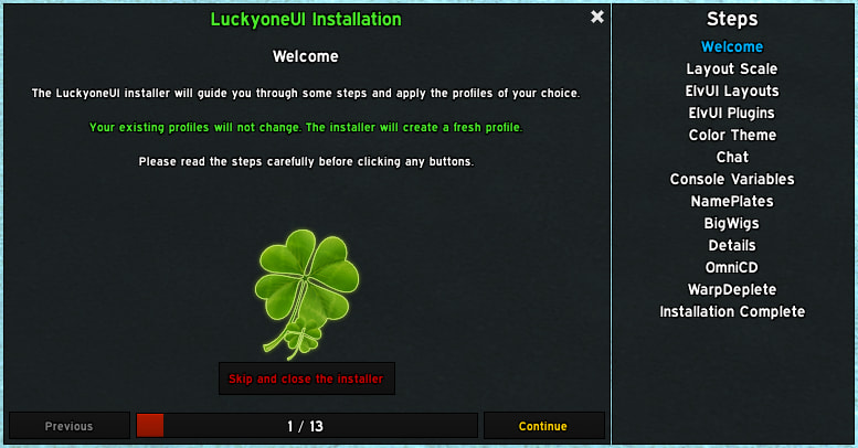 Installer process